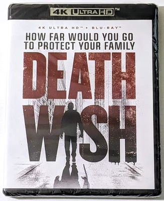 Death Wish 2018 (4K UHD + Blu-ray, Bruce Willis) Brand New Sealed - Image 1 of 2