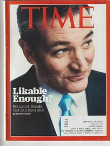 Time Magazine April 18, 2016 Ted Cruz Cover Likable Enough? - Picture 1 of 3