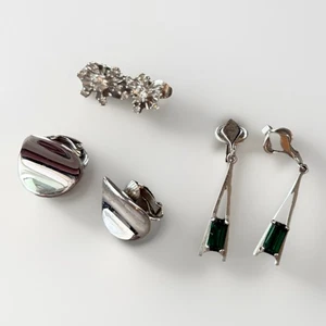 Avon Ohrclips Konvolut Silber Stern Kreis Tropfen Konvolut - Bild 1 von 6