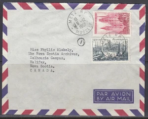France - Dec 1957 Airmail Cover to Canada - Picture 1 of 1