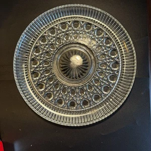 Vintage Federal Glass Windsor Clear Service Plate 11" - Picture 1 of 6