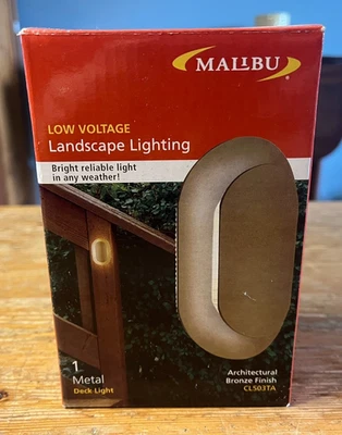 Malibu Landscape Lighting Deck Light D7 Watt Architectural Bronze Low Voltage - Image 1 of 4