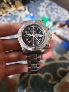 BREITLING Super Avenger II A13371 Chronograph Automatic Men's Watch - Picture 1 of 15