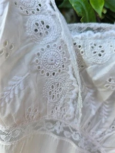 Vintage Miss Siren Eyelet with lace night gown XS-Small - Picture 1 of 24