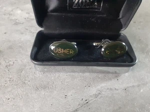 Usher Wedding Cufflinks Cuff Links Pair In Gift Box Gift Idea VGC - Picture 1 of 4