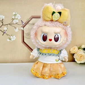 (No Dolls) Compatible With Yellow Dress Set for 38CM LABUBU Clothes Skirt Outfit - Picture 1 of 5