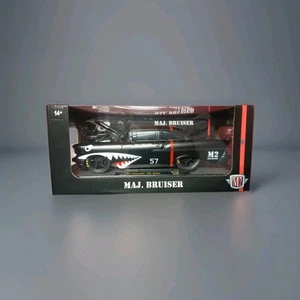M2 Machines 1957 Chevrolet 150 Sedan R128 MAJ. BRUISER Shark Mouth 2025 - Picture 1 of 5