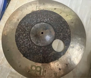Meinl Byzance 22" Ride Cymbal Hammered With Holes Used Drum Cymbal - Picture 1 of 3