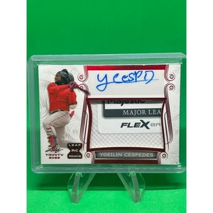 2023 Leaf Trinity Red Patch Auto /15 Yoeilin Cespedes Boston Red Sox RC - Picture 1 of 2