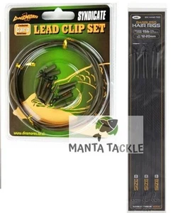 NUEVO Juego de tubos giratorios con clip de plomo de seguridad para carpas + 6 plataformas para el cabello atadas a mano tamaño 8 - Imagen 1 de 1