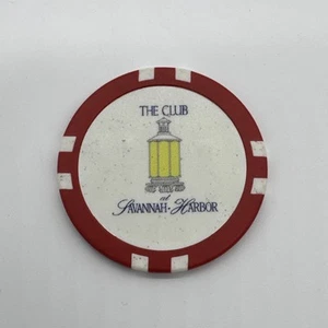 Marcador de golf con fichas de póker de doble cara Liberty Mutual The Club of Savannah Harbor ~ - Imagen 1 de 3