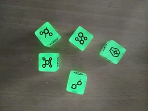 NECRONS DICE WARHAMMER 40K D6 Würfel Warhammer Set 5 Stück - Bild 1 von 2