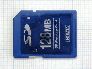 IO Data 128MB SD Card Used Standard Format Memory Storage - Picture 1 of 2