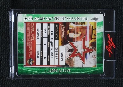 2022 Leaf Game Day Ticket Collection Jose Altuve #TC-51 - Image 1 of 2