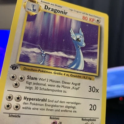 1st Edition German Dragonair 18/102 Dragonir Rare Pokemon Card Base Set NM-LP - Image 1 of 4