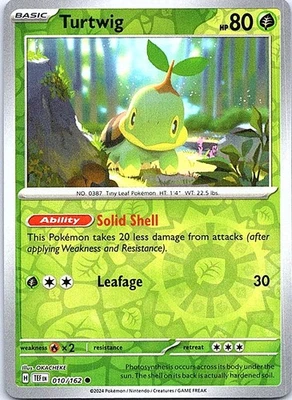 Turtwig Reverse Holo Common SV05: Temporal Forces 010/162 NM - Image 1 of 2