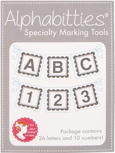 It's Sew Emma Alphabitties Paket grau - Bild 1 von 5