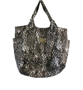 Marc by Marc Jacobs Tote Womens Large Python Print Quilted Shoulder Diaper Bag - Picture 1 of 17