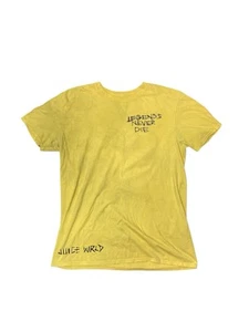 VLONE X Juice WRLD T-Shirt Large INFERNO Legends Never Die 999 Flaming Skull - Picture 1 of 8