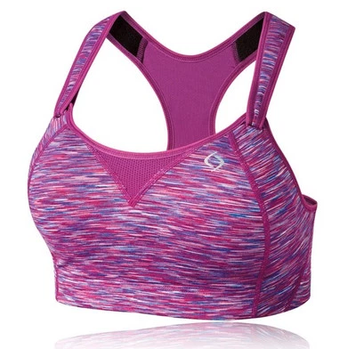 Moving Comfort Fiona Purple Rebound Racer Back BraHigh Impact Wireless Gym 32B - Image 1 of 4
