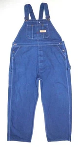 BIG MAC Salopette Uomo Vintage 46"L x 32"L 3XL Blu Salopette da Lavoro Made in USA - Foto 1 di 6