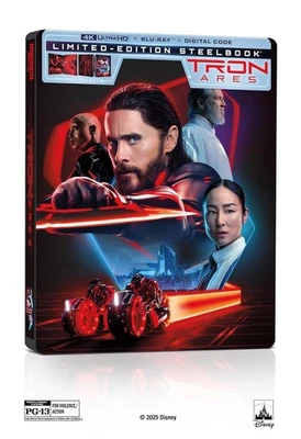 TRON: ARES STEELBOOK 4K ULTRA HD + BLU-RAY + ЦИФРОВОЙ НОВЫЙ! ПРЕДВАРИТЕЛЬНАЯ ПРОДАЖА 1/6/26 - Изображение 1 из 3