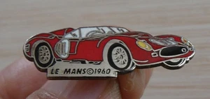 PIN'S AUTO LE MANS 1960 FERRARI LE MANS LES 24 HOURS DU MANS SILBERNE VERSION - Bild 1 von 3