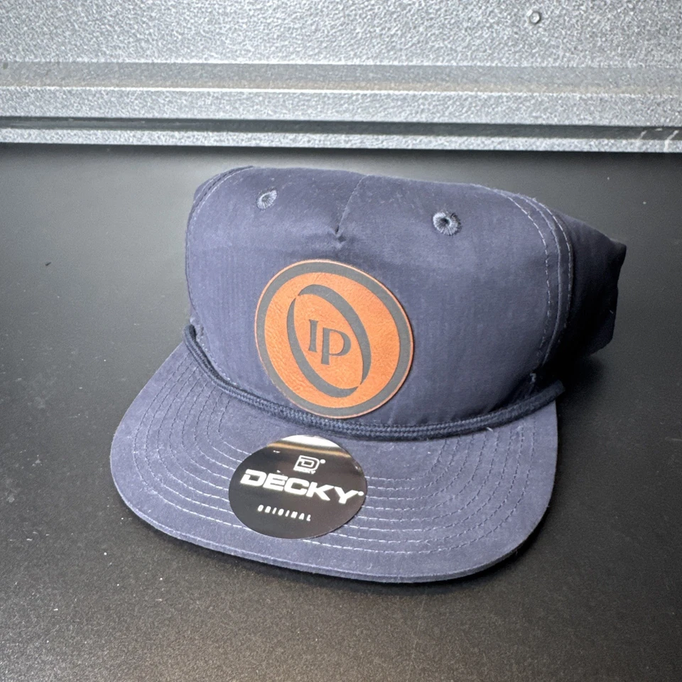 Decky 5 Panel High Profile Relaxed Cotton Blend Rope Hat - 6032 - Black