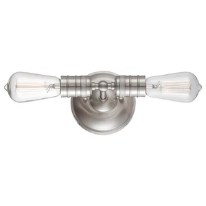 Minka Lavery 5130 2 Light Double Sconce Wall Sconce - Nickel - Picture 1 of 1