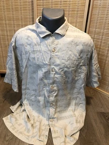 Camisa Tommy Bahama Sutil Hawaiana Abotonada 100% Seda Ajuste Original Grande L H336 - Imagen 1 de 11