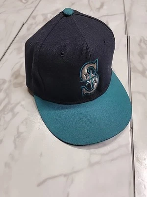 Colección Diamante De Colección Seattle Mariners Hecho en EE. UU. Lana Ajustada Hombres 7 3/8 Foto 1 de 4