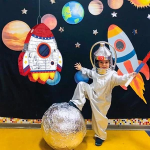 Colorful Rocket Pinata for Celebrations Themed Birthday Party Supplies Ship - Picture 1 of 10