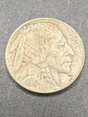 Buffalo Nickel-1915, full date,  nice details - Image 1 of 3