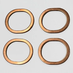 (4) Copper Exhaust Manifold Gaskets, Type 2 Bus 1972-73 1700cc - 021 256 251A - Picture 1 of 1