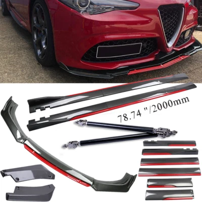 For Alfa Romeo Giulia GTA Fiber Front Lip Chin Bumper Body Kit Side Skirt Rear/ Foto 1 de 4