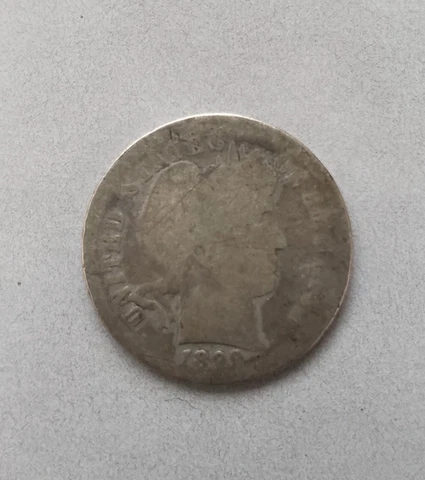 1899 Barber Dime Cover