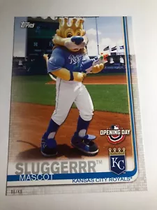 2019 Topps Opening Day Team Mascots Jumbo 5x7 Sluggerrr Royals M14 06/49 - Picture 1 of 1
