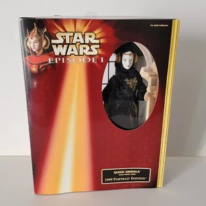Star Wars Episode 1 Queen Amidala Black Travel Gown 1999 Portrait Edition NIB - Picture 1 of 9