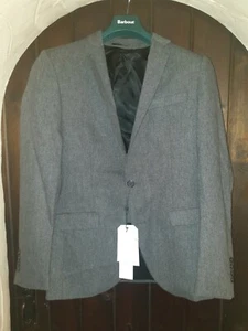 Selected Homme One Mylo Walter Grey Blazer Jacket UK SIZE 36RL BNWT RRP £160 - Picture 1 of 3