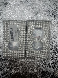 4 Pc Silver Bling Outlet Switch Plate Covers X 4 - Picture 1 of 3