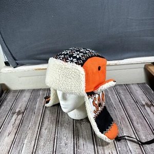 San Francisco Trapper Beanie Winter Knit Hat Stocking Cap Giants Colors Orange - Picture 1 of 9