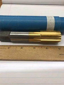 1 Pc. 1-1/16 16 GH5 6 Flute Spiral Point Plug Tap W/TIN. Made In USA. (loc stk) - Picture 1 of 1