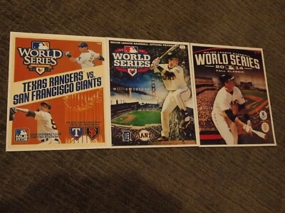 SF Giants Program Cover 8x10 Photos for last 3 World Series Wins: 2010-2014 - Image 1 of 4