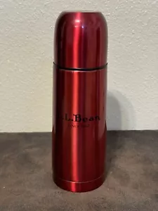 L.L. Bean 2008 Original Edelstahl Rot Metall Isolierte Wasserflasche - EUC - Bild 1 von 11