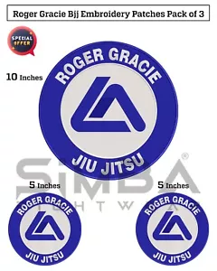 BJJ Gracie Embroidery Patches Bjj Roger Gracie Patches BJJ Martial Arts Patches - Picture 1 of 8