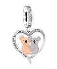 CLOSING DOWN SALE, Sterling silver Koala's - I Will Always Love You Dangle Charm