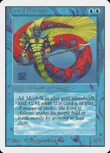 Lord of Atlantis X (1) Unliimiited - VG/EX - 4RCards - Picture 1 of 1