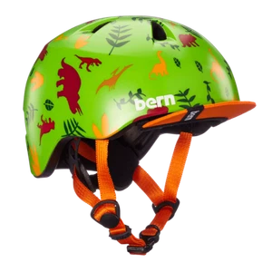 Bern Tigre Fidlock Kinder Fahrradhelm Skate Helm Kids Dino Grün XXS-S (47-51cm) - Bild 1 von 6