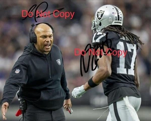 Antonio Pierce Davante Adams signiert 8x10 Foto NACHDRUCK Las Vegas Raider RP - Bild 1 von 1