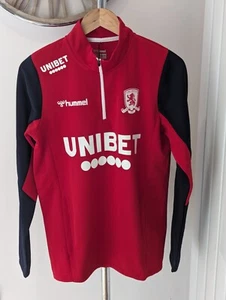 Middlesbrough FC Half Zip Sweat New With Tags Unibet Size Medium Hummel  - Picture 1 of 9